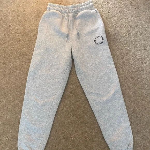 ASOS Weekend Collective oversized sweatpants gray marl - Picture 1 of 8